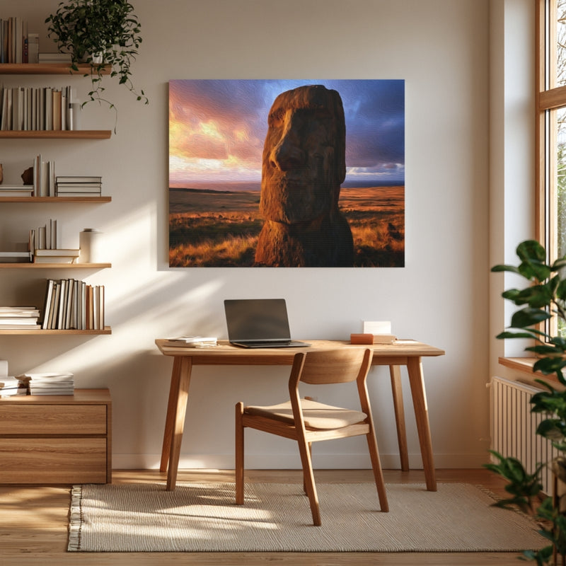 Ancient Moai Stone Sentinel — Rapa Nui Moai, Chile, view 4