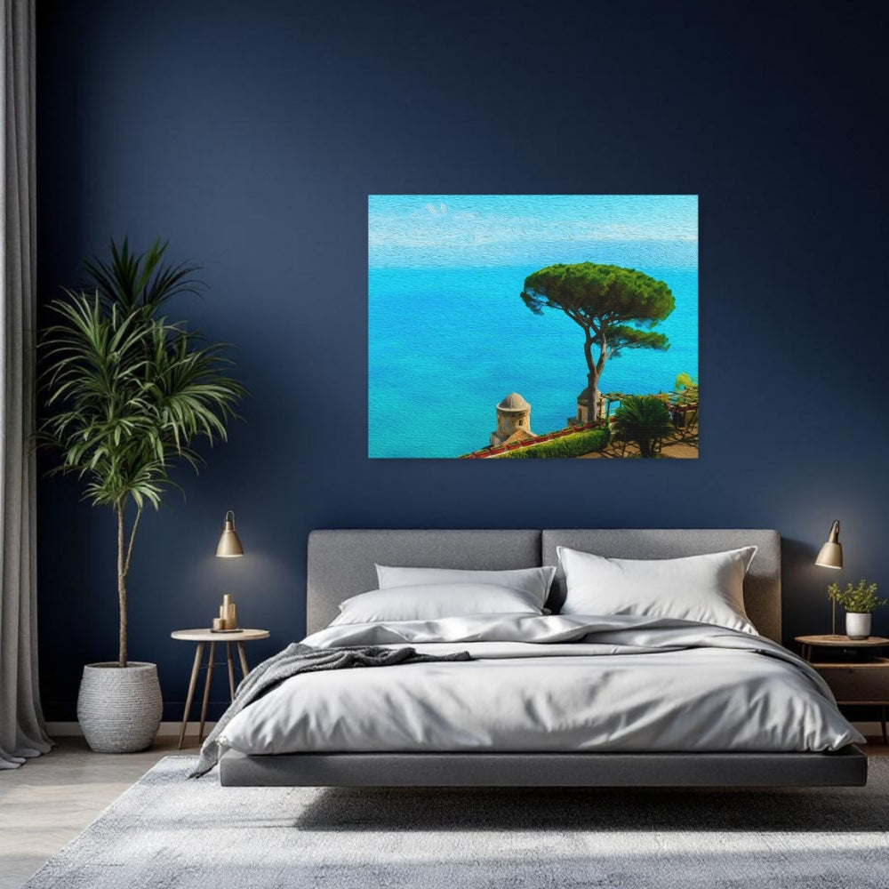 Ravello, Italy | Amalfi Coast Cliffside Terrace | Original Series Gallery Canvas detail