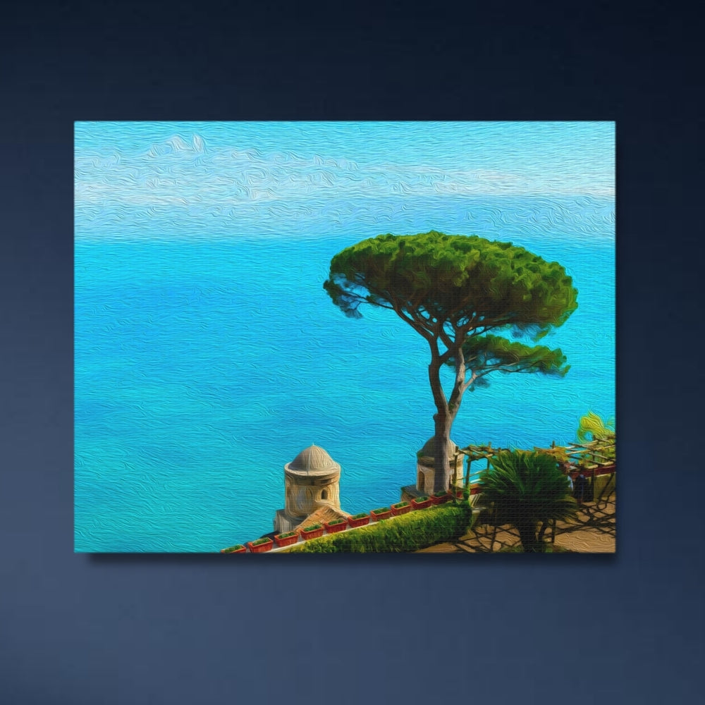 Ravello, Italy | Amalfi Coast Cliffside Terrace | Original Series Gallery Canvas detail