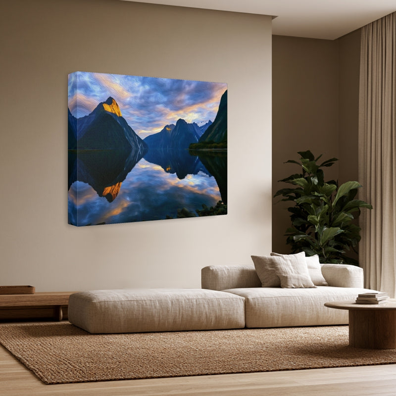 Milford Sound Fjord Reflection — Fiordland National Park, New Zealand, view 3