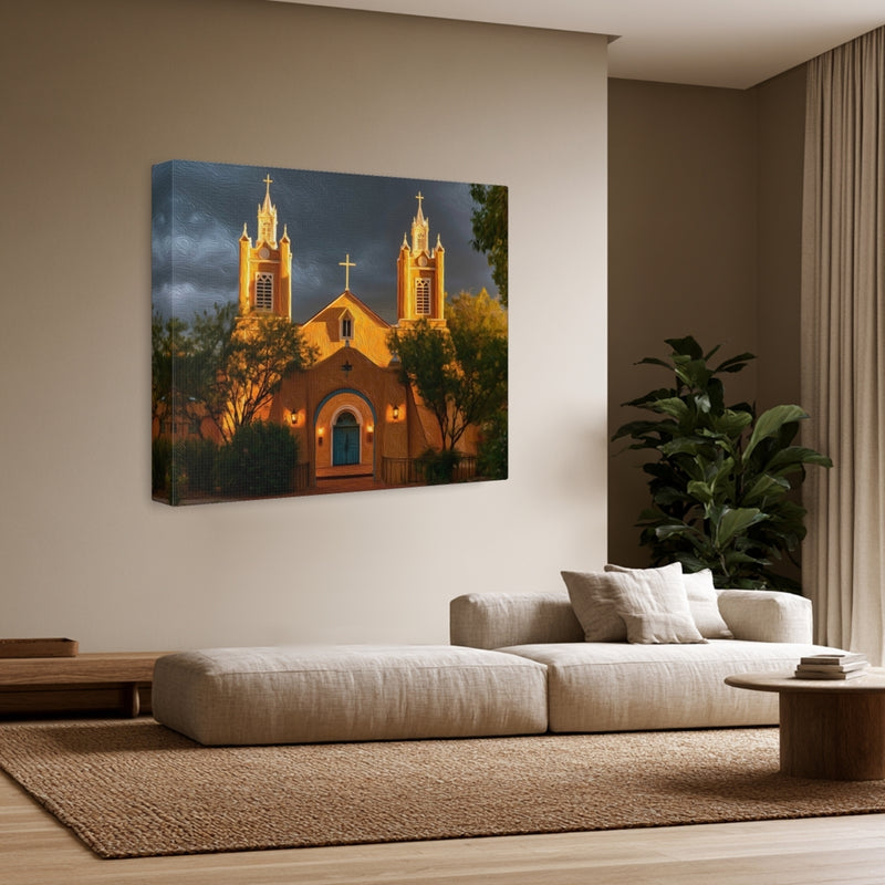 San Felipe de Neri Church — Albuquerque Old Town, New Mexico, view 3