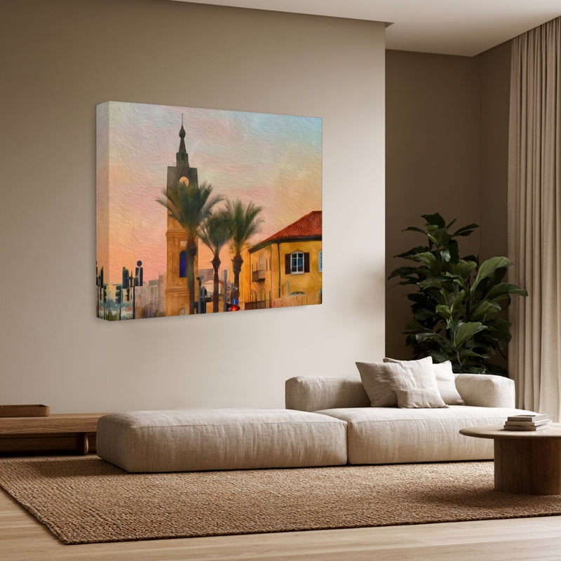 Jaffa Clock Tower Sunset — Tel Aviv, Israel, view 3