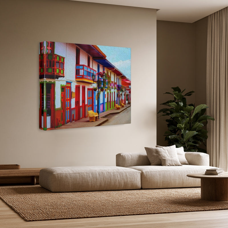 Calle Real Colonial Streetscape — Salento, Colombia, view 3