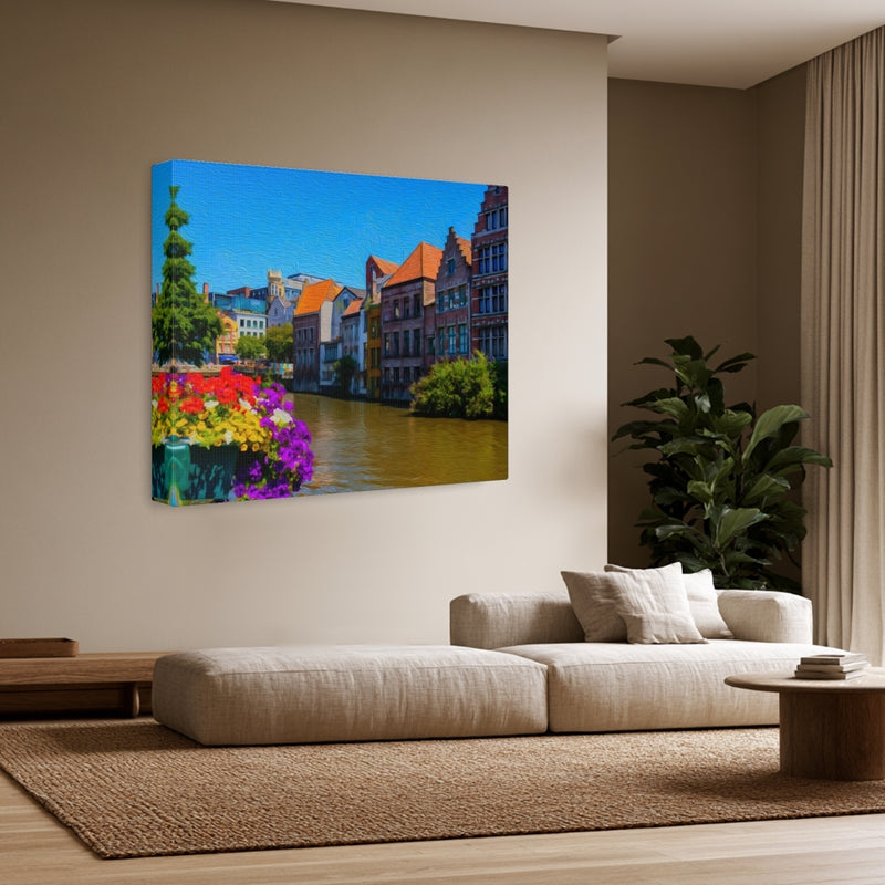 Graslei & Korenlei Quayside — Ghent, Belgium, view 3