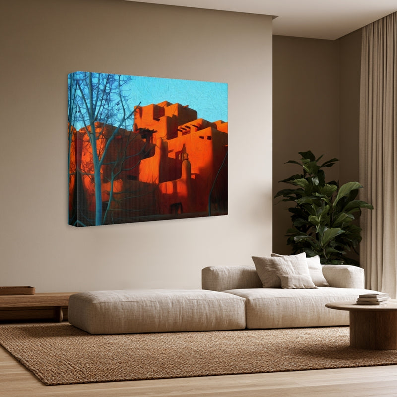Adobe Pueblo Architecture — Santa Fe, New Mexico, view 3