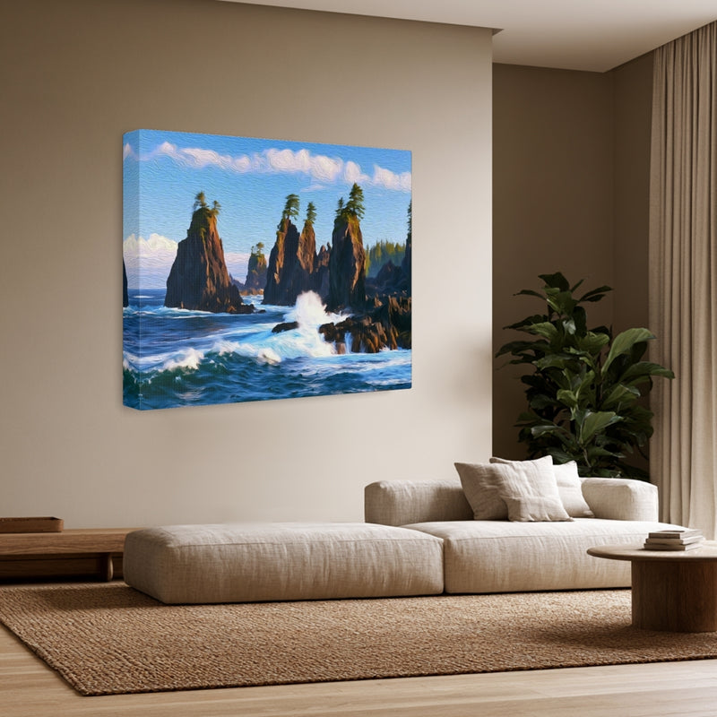Haida Gwaii Sea Stacks — Haida Gwaii, British Columbia, view 3