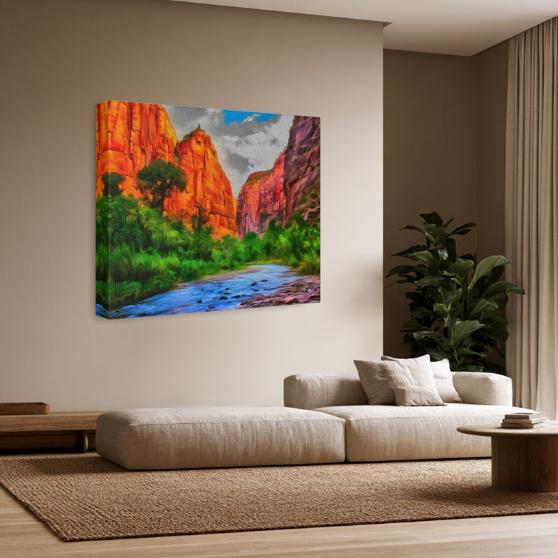 Virgin River Canyon Narrows — Zion National Park, Utah, view 3
