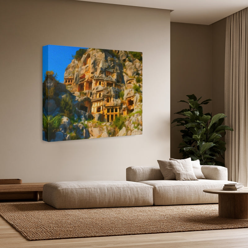 Ancient Lycian Rock Tombs — Antalya, Turkey, view 3