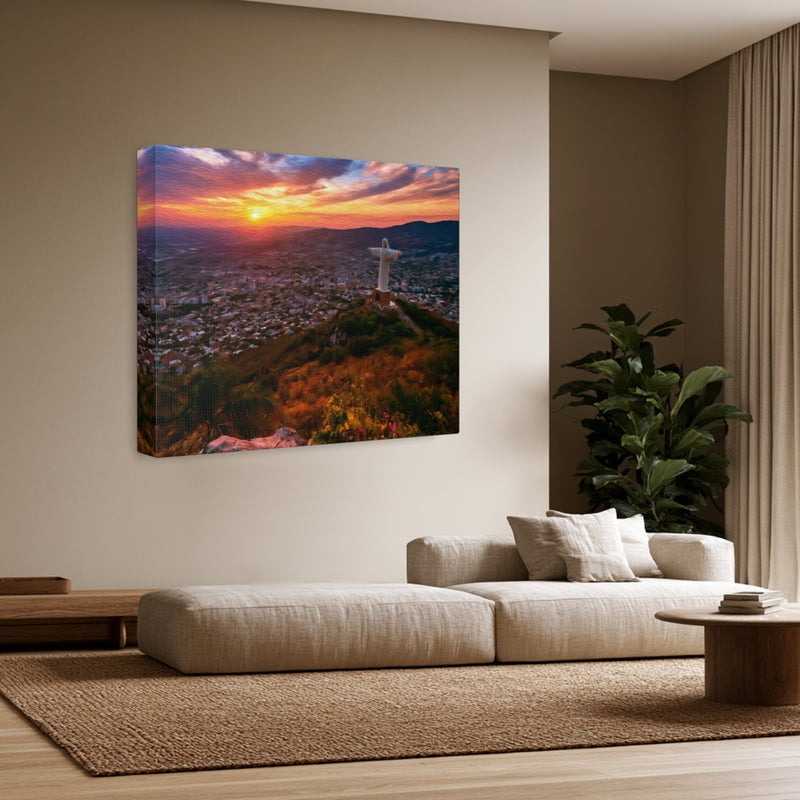 Cristo Rey at Sunset — Cali, Colombia, view 3