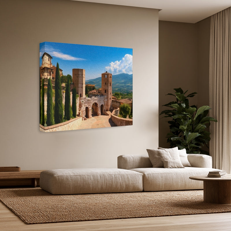 Porta Venere Twin Towers — Spello, Italy, view 3