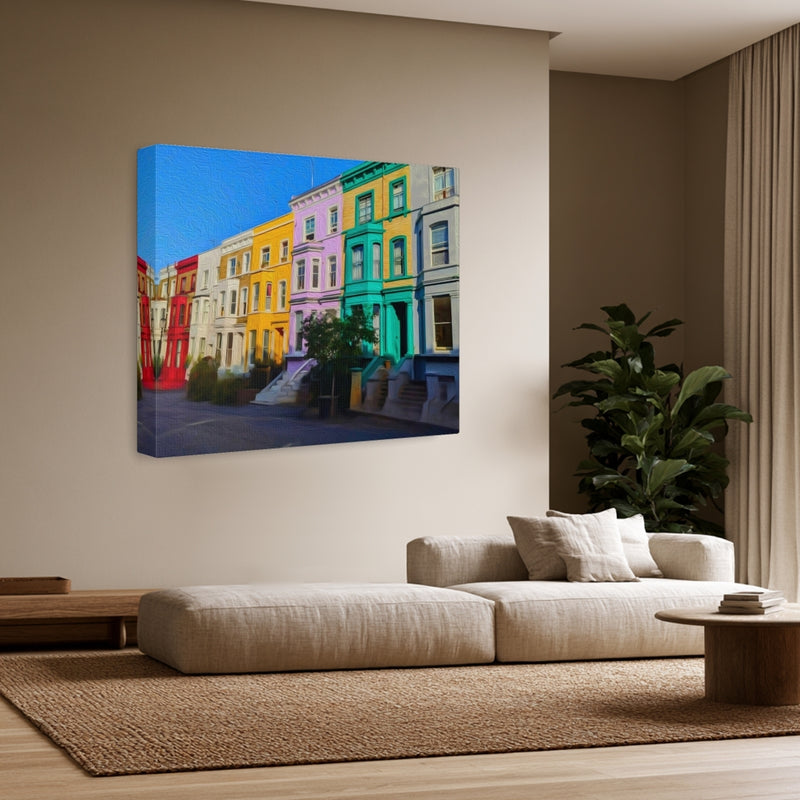Colorful Notting Hill Townhouses — Notting Hill, London, view 3