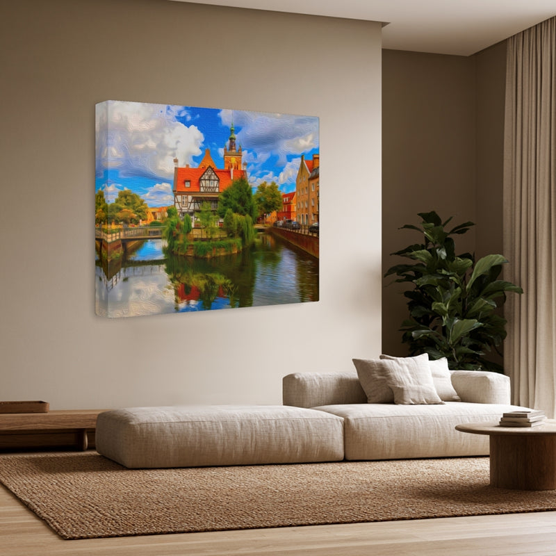 Old Town Canal Reflections — Gdansk, Poland, view 3