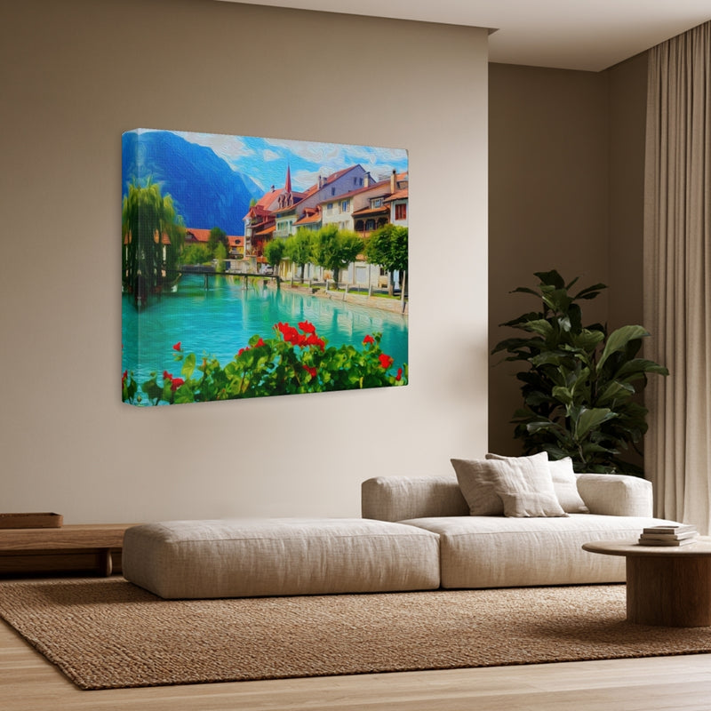 Aare River Unterseen Old Town — Interlaken, Switzerland, view 3