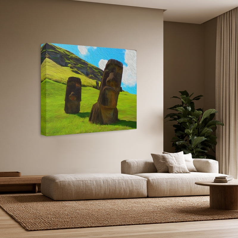 Moai Statues Rano Raraku — Easter Island, Chile, view 3