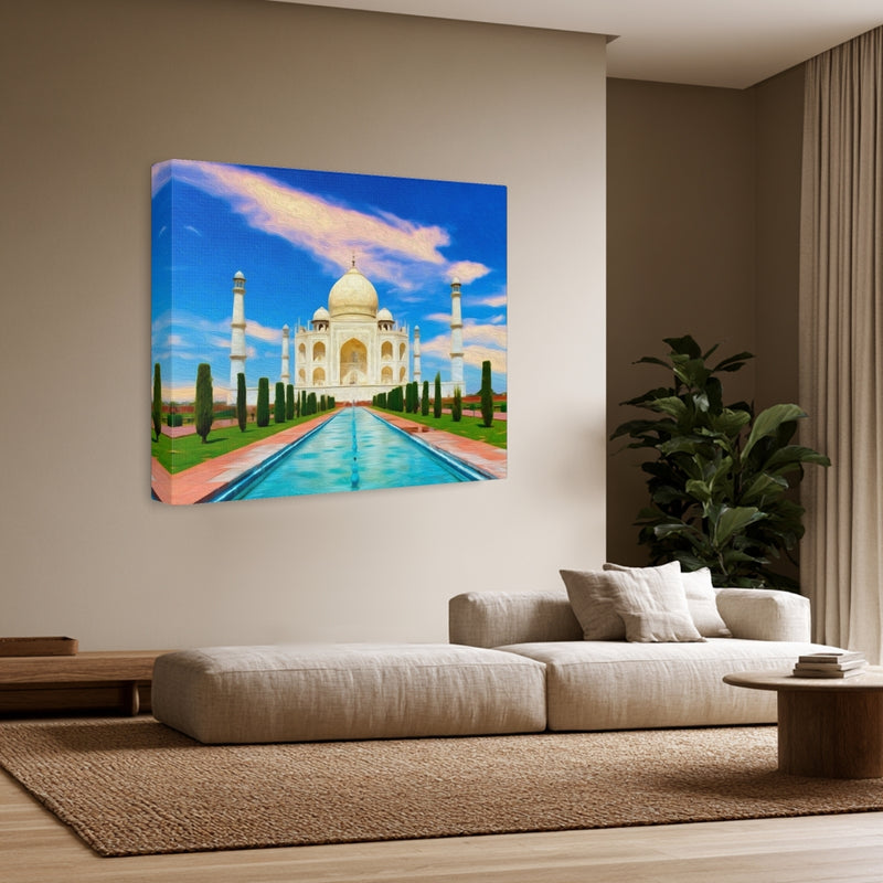 Taj Mahal Reflecting Pool — Agra, India, view 3