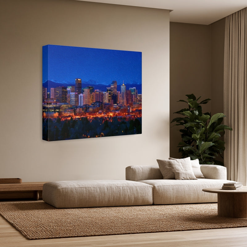 Denver Night Skyline — Denver, Colorado, view 3