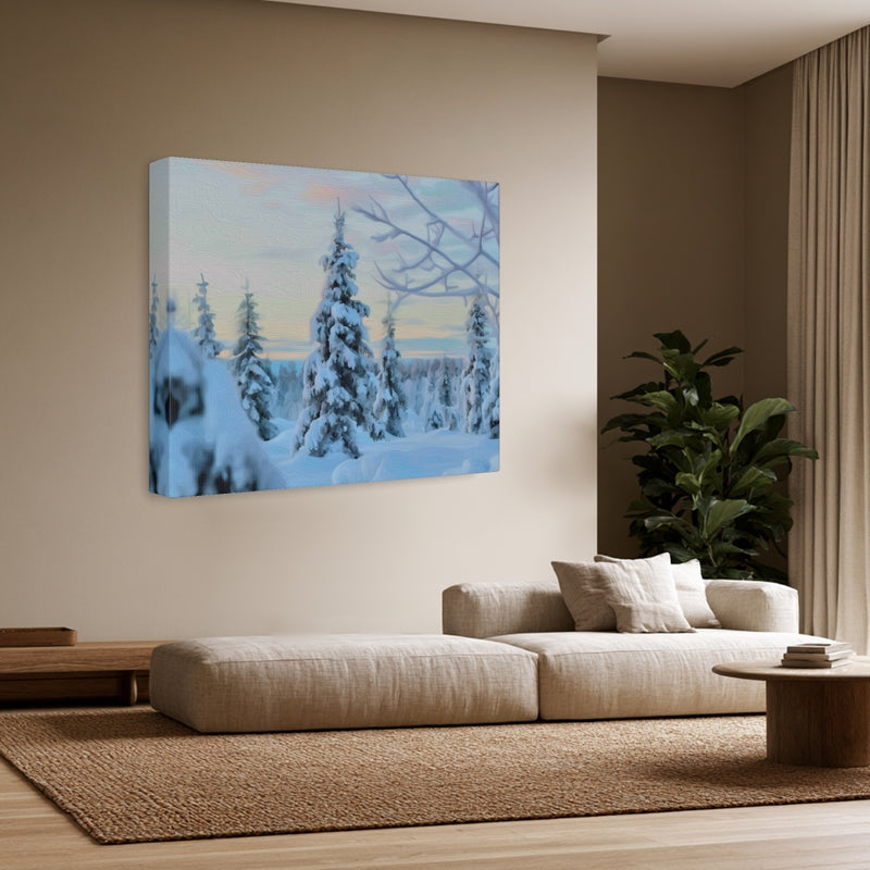 Snowy Lapland Winter Forest — Lapland, Finland, view 3