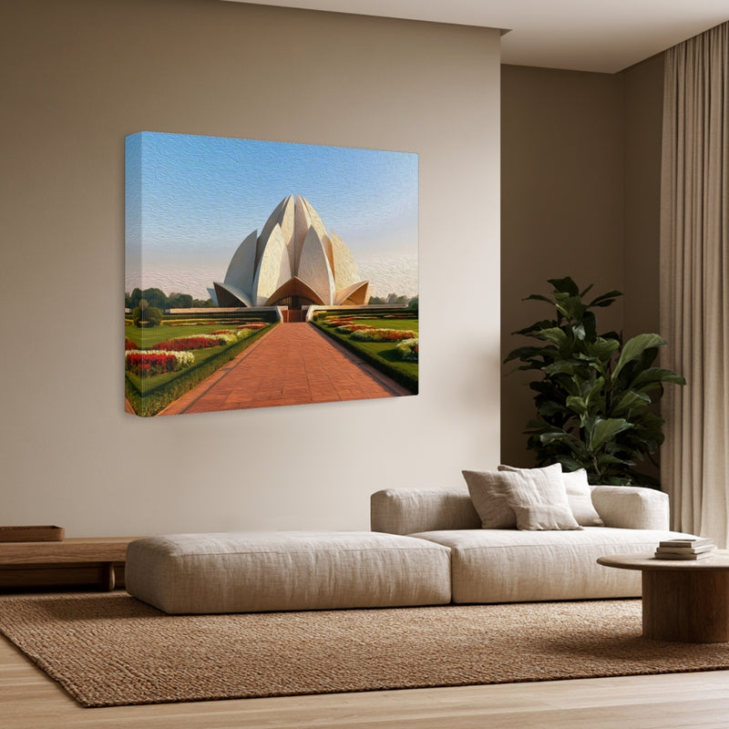 Delhi Lotus-Shaped Temple — Delhi, India, view 3