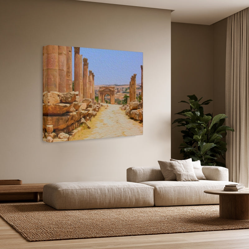 Cardo Maximus Colonnaded Street — Jerash, Jordan, view 3