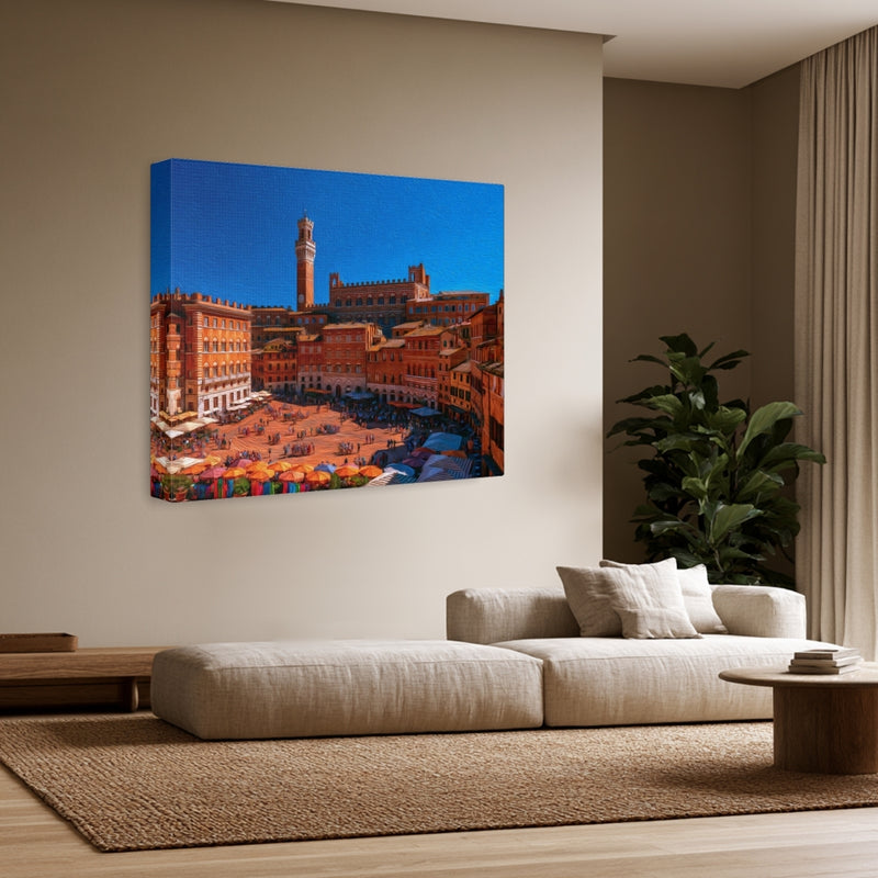 Piazza del Campo Market — Siena, Italy, view 3