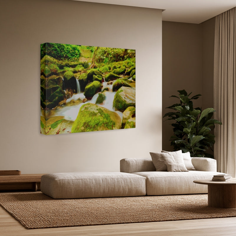 Ancient Forest Stream Cascade — Yakushima, Japan, view 3