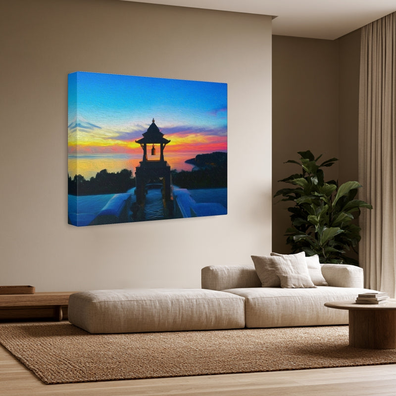 Sunset Bell Tower Shrine — Koh Lanta, Thailand, view 3