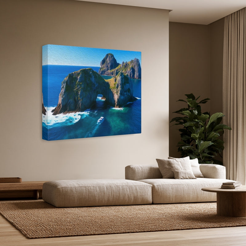 Piercy Island Rock Arch — Bay of Islands, New Zealand, view 3