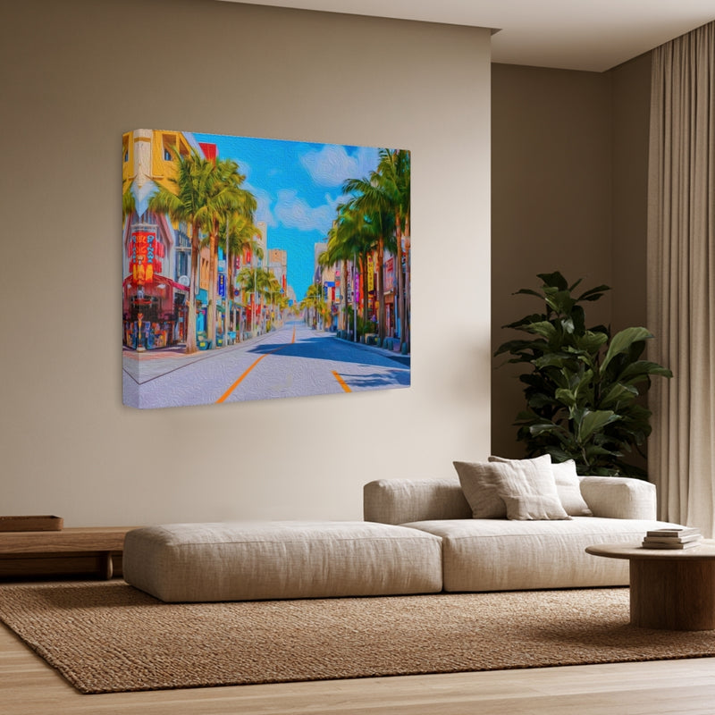 Kokusai Street Palm Boulevard — Okinawa, Japan, view 3