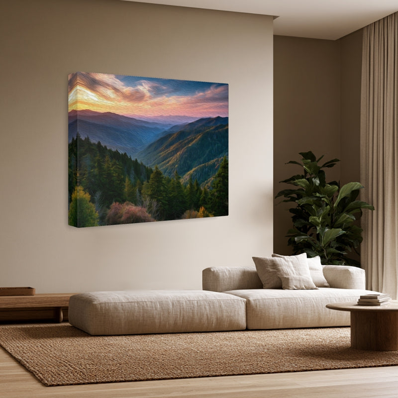 Smoky Mountains Sunset Vista — Great Smoky Mountains, Tennessee, view 3