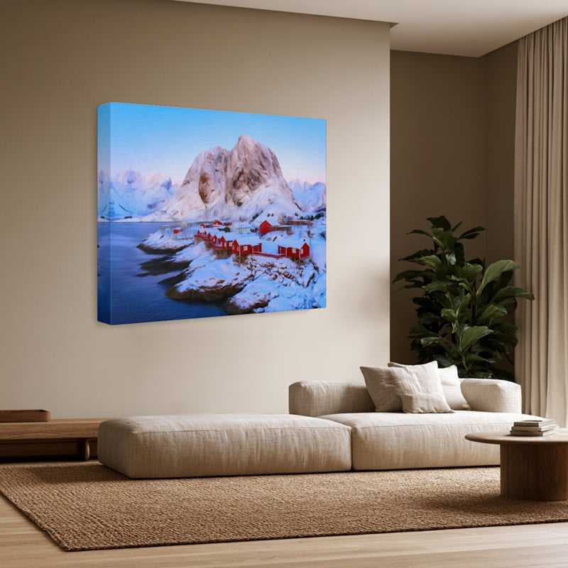 Hamnøy Village Rorbuer At Dawn — Lofoten Islands, Norway, view 3