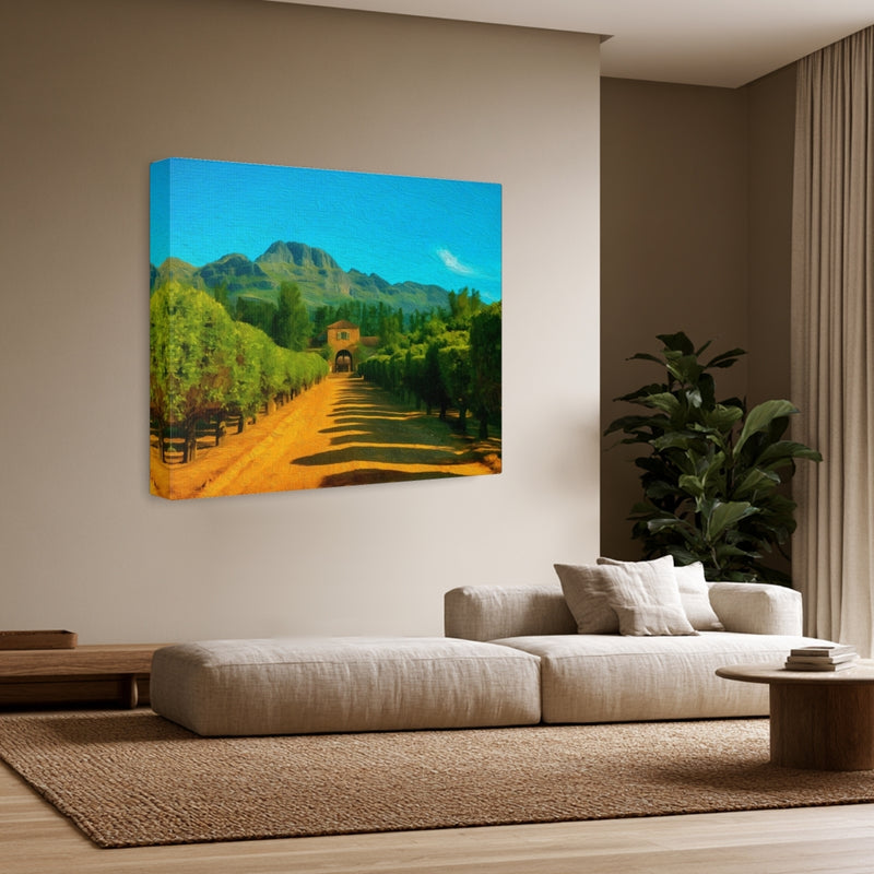 Cape Dutch Wine Estate Drive — Stellenbosch, South Africa, view 3