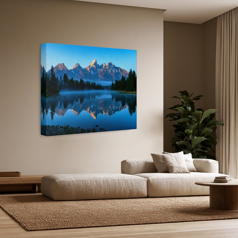Teton Range Lake Reflection — Grand Teton National Park, Wyoming, view 3