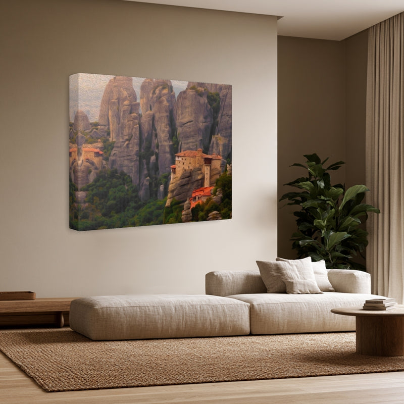 Roussanou Monastery Rock Pillars — Meteora, Greece, view 3