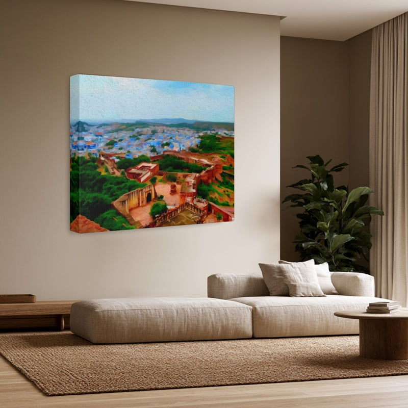 Mehrangarh Fort Aerial View — Jodhpur, India, view 3