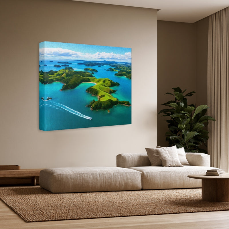 Bay of Islands Archipelago Aerial View — Bay of Islands, New Zealand, view 3