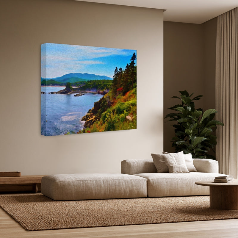 Rocky Coastal Wilderness Vista — Cape Breton Island, Nova Scotia, view 3