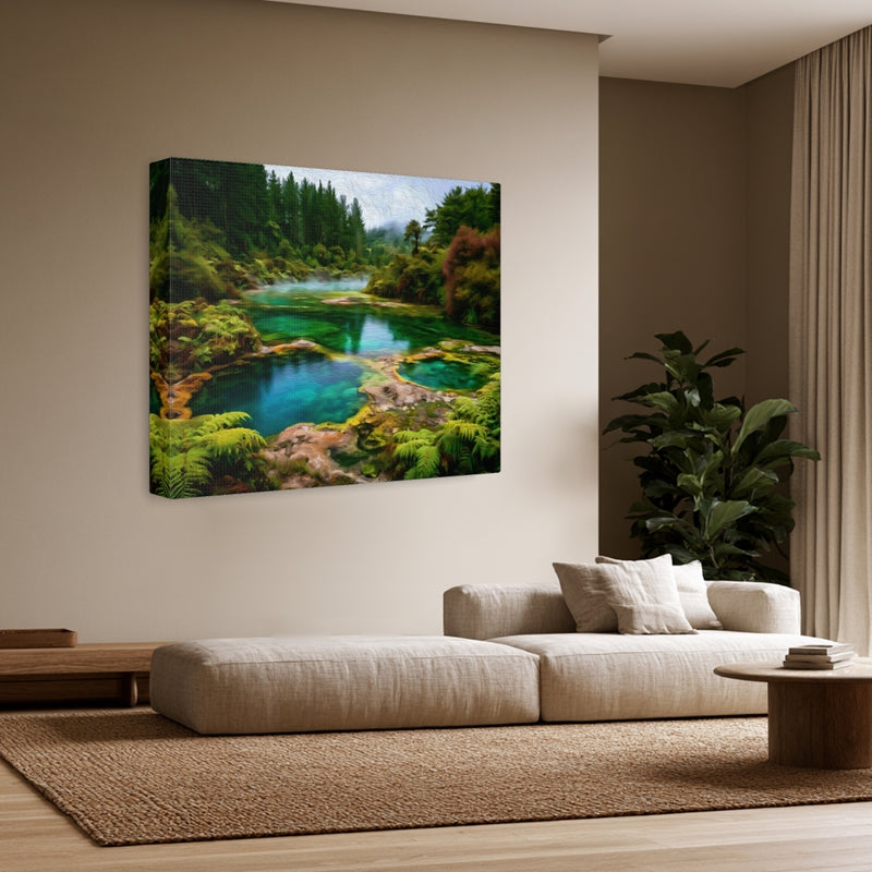 Geothermal Springs Forest Pool — Rotorua, New Zealand, view 3