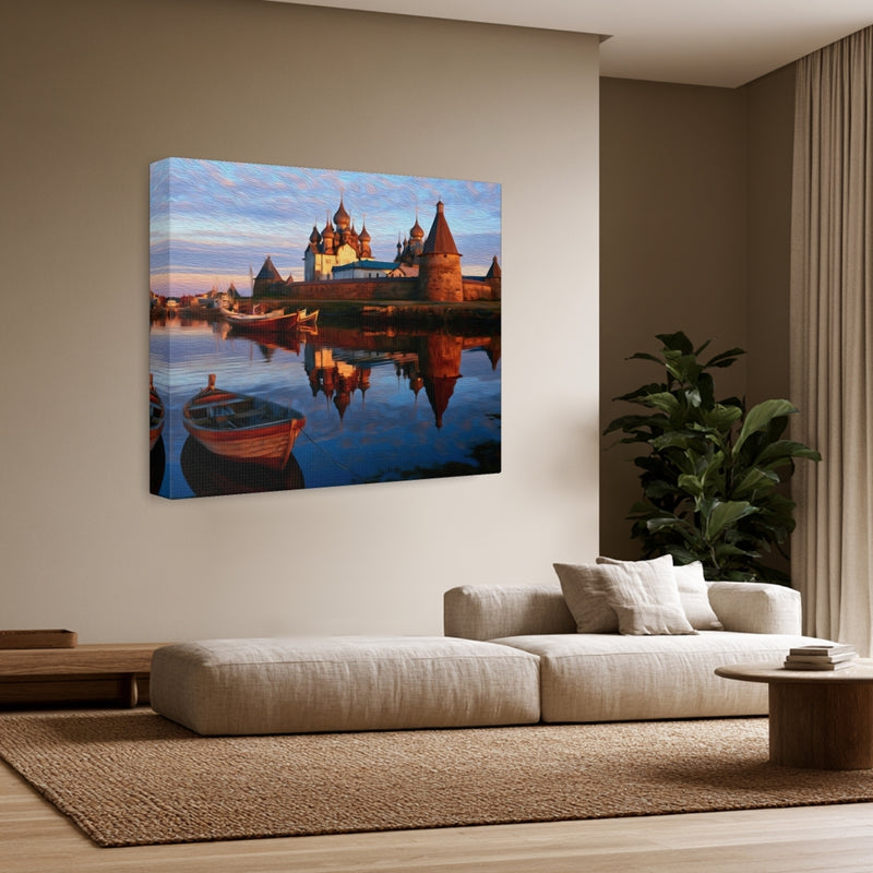 Solovetsky Monastery Island Reflection — Solovetsky Islands, Russia, view 3