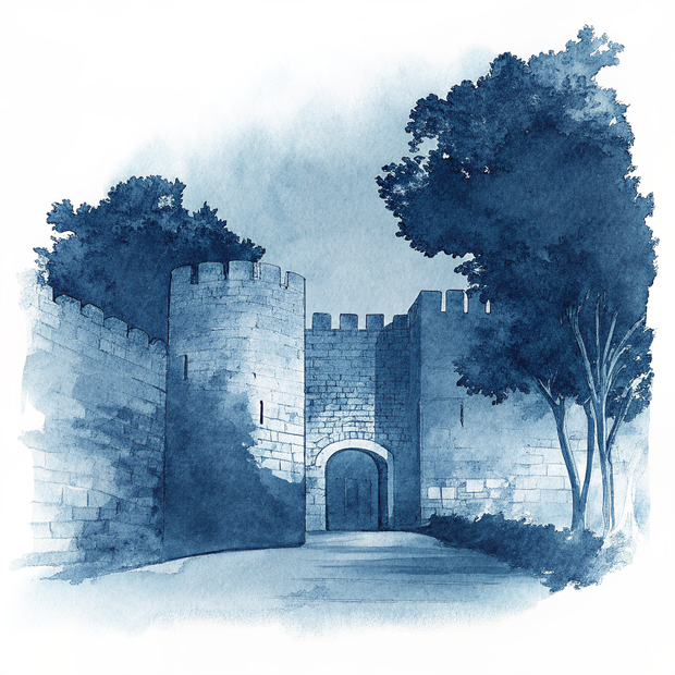 Rhodes watercolor