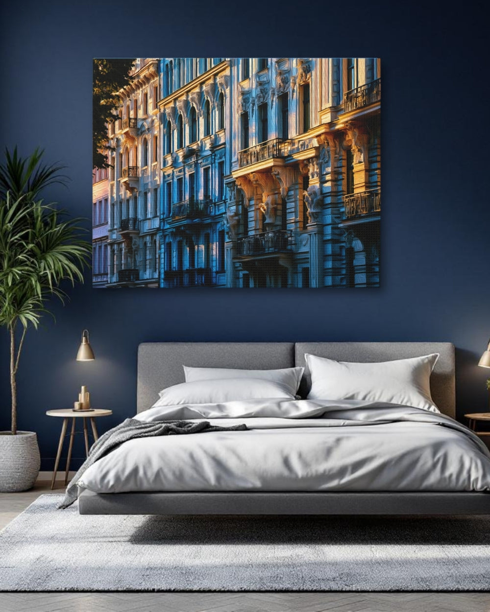 Riga, Latvia | Art Nouveau Building Facades | Original Series Gallery Canvas detail