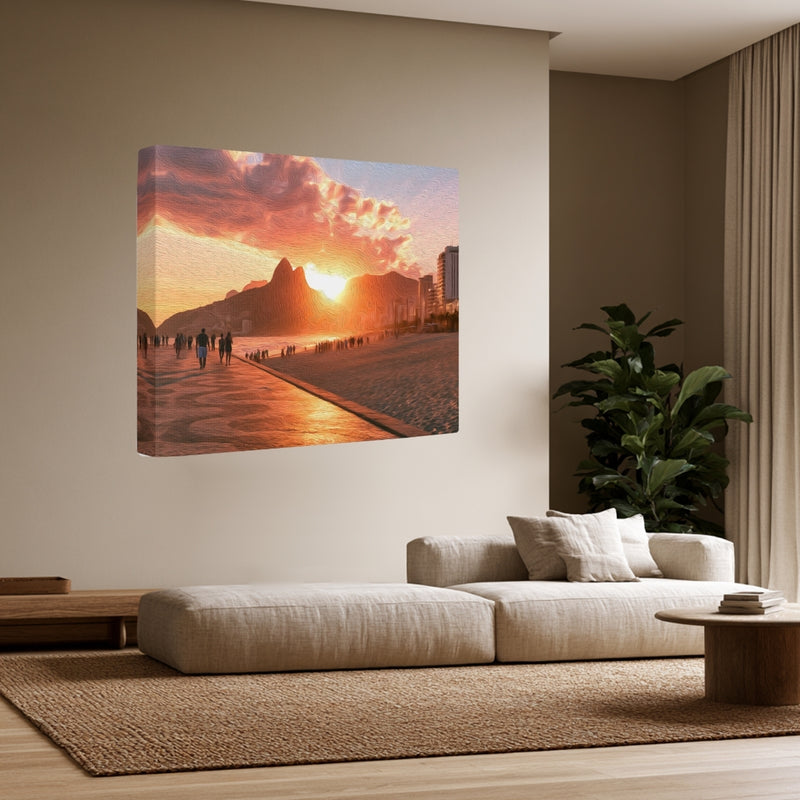 Ipanema Beach Dois Irmaos Sunset — Rio De Janeiro, Brazil, view 3