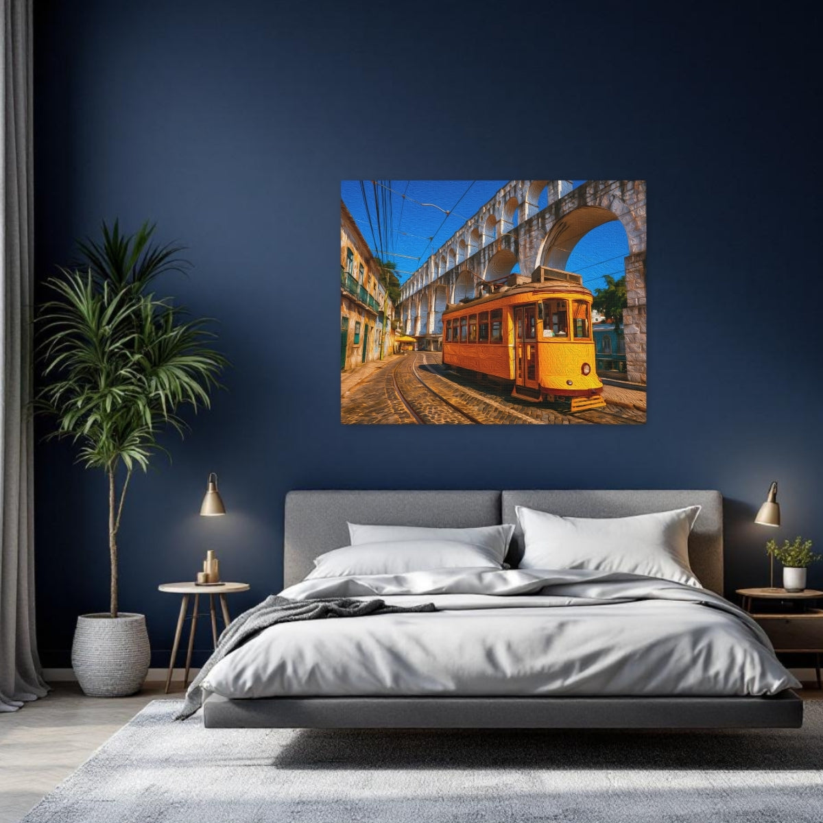 Rio De Janeiro, Brazil | Arcos da Lapa Aqueduct Tram | Original Series Gallery Canvas detail