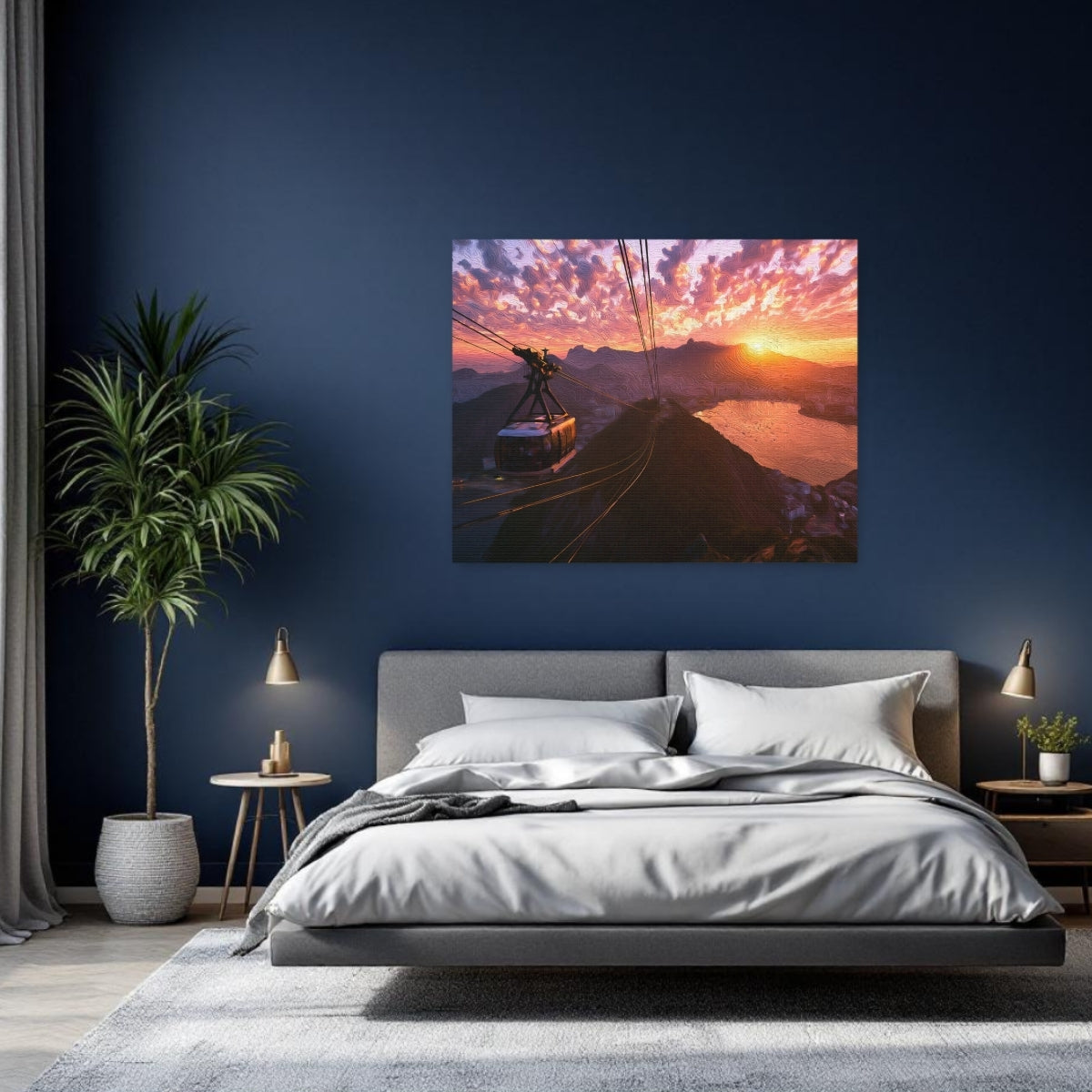 Rio De Janeiro, Brazil | Sugarloaf Mountain Cable Car | Original Series Gallery Canvas detail