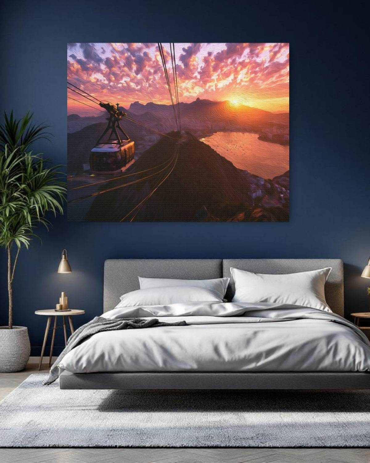 Rio De Janeiro, Brazil | Sugarloaf Mountain Cable Car | Original Series Gallery Canvas detail