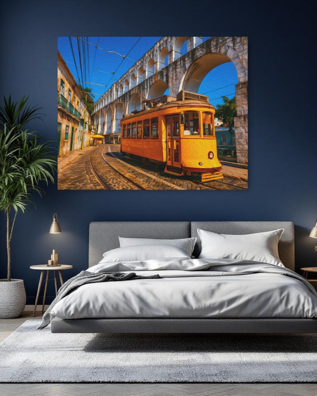 Rio De Janeiro, Brazil | Arcos da Lapa Aqueduct Tram | Original Series Gallery Canvas detail