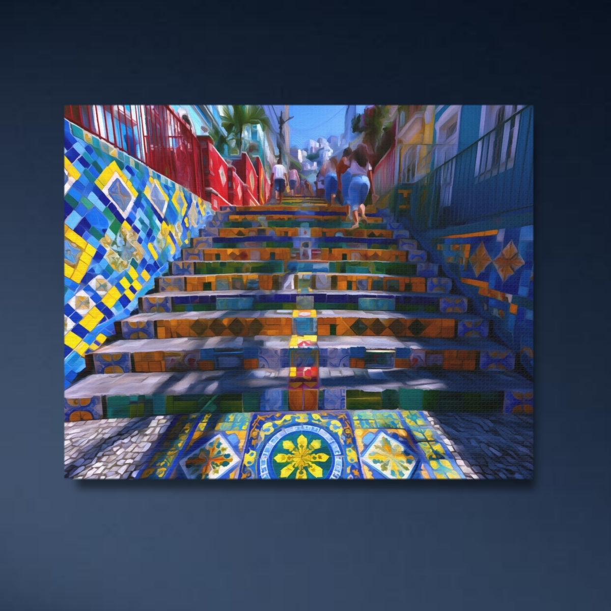 Escadaria Selarón — Rio De Janeiro, Brazil, close-up detail