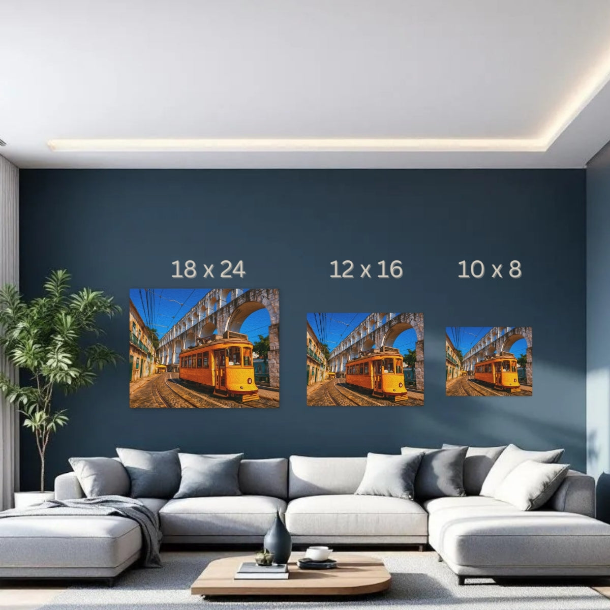 Rio De Janeiro, Brazil | Arcos da Lapa Aqueduct Tram | Original Series Gallery Canvas detail