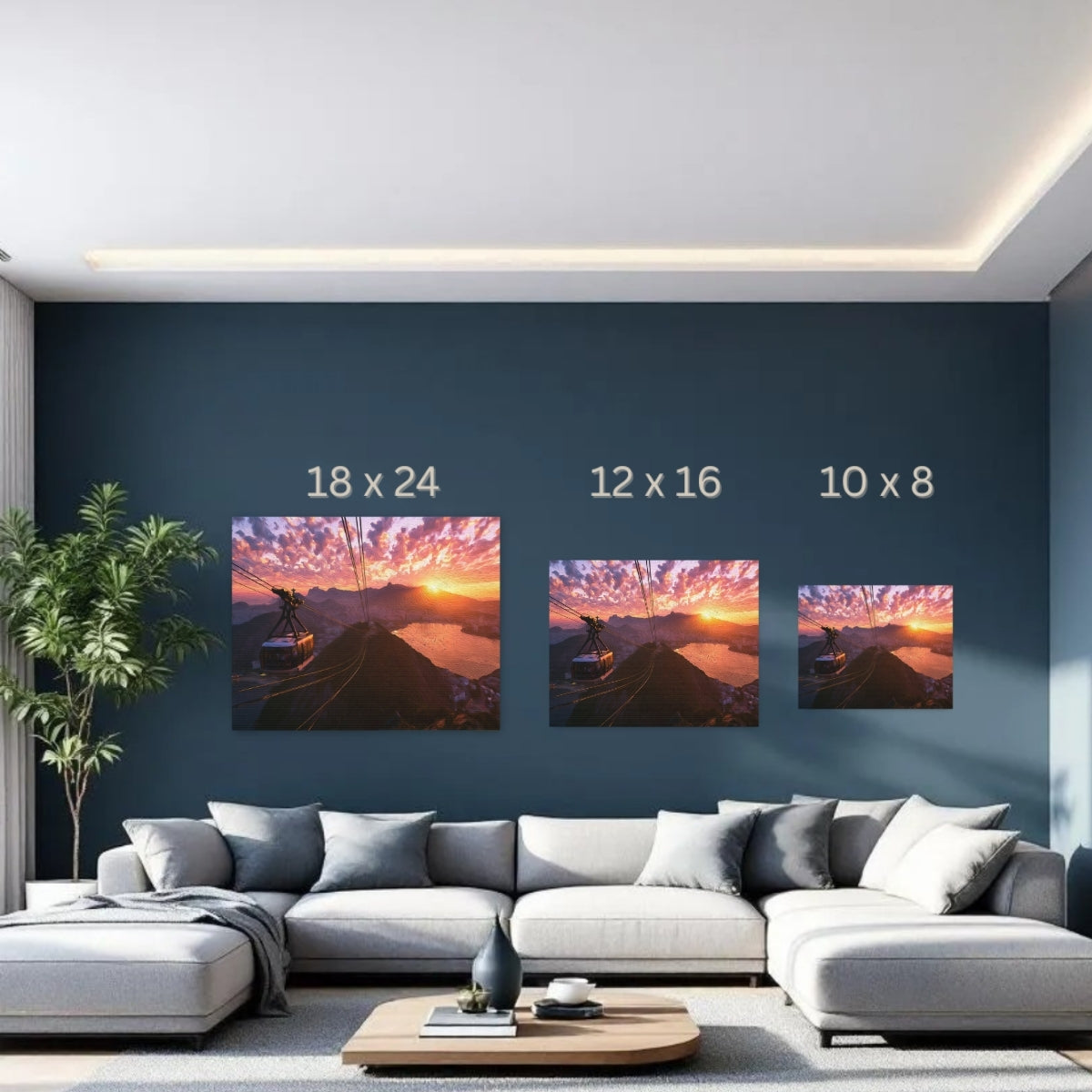 Rio De Janeiro, Brazil | Sugarloaf Mountain Cable Car | Original Series Gallery Canvas detail