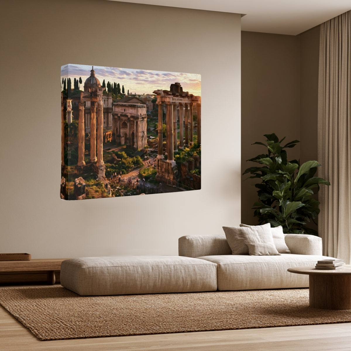 Roman Forum Ruins Sunset — Rome, Italy, view 2