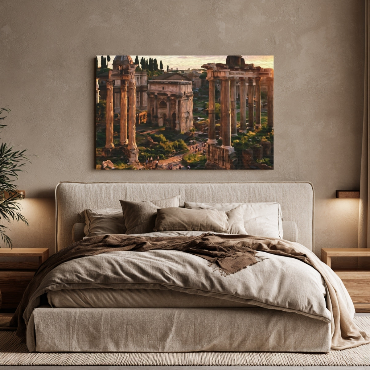 Roman Forum Ruins Sunset — Rome, Italy, view 4